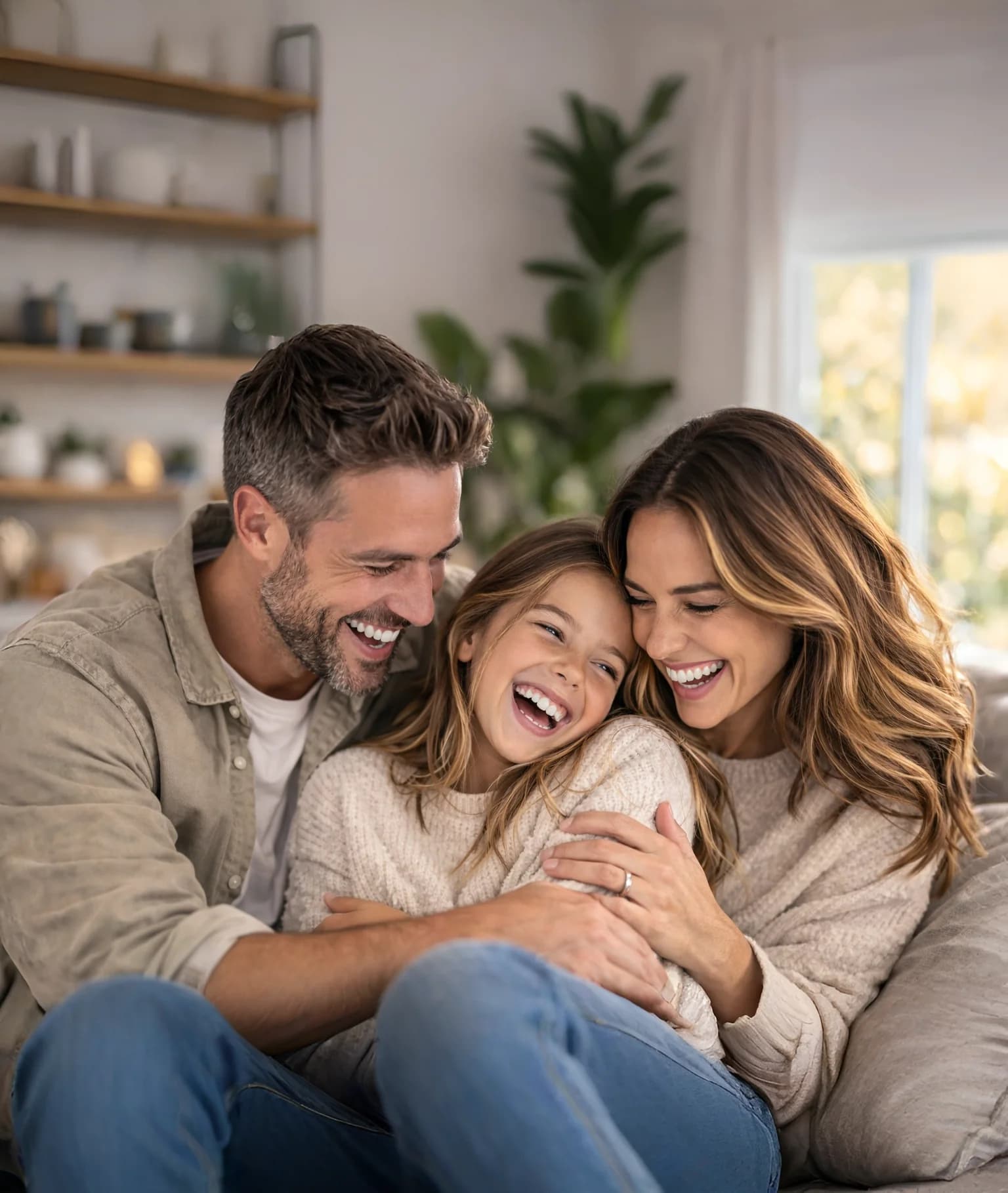 Happy patient at Bow River Dental